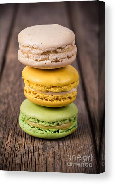 Assorted macaroons vintage #1 Canvas Art Print by Jane Rix