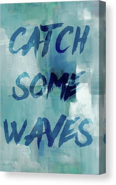 Blue Waves I Canvas Art Print by Lanie Loreth
