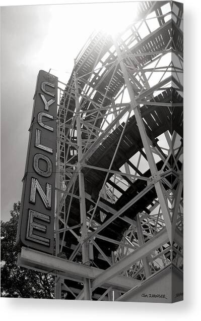 Coney Island Cyclone Roller Coaster Canvas Print