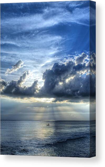 In Heaven's Light - Beach Ocean Art by Sharon Cummings Canvas Art Print by Sharon Cummings