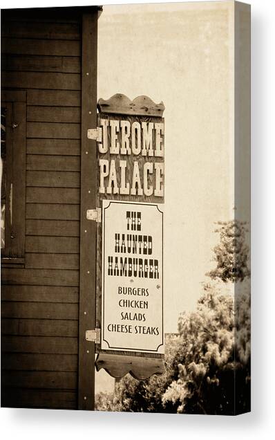 Jerome Palace - The Haunted Hamburger Canvas Art Print by Saija Lehtonen
