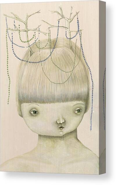 Whimsical Forest Child Canvas Print