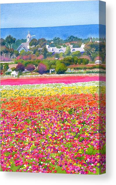 Colorful Countryside Landscape Canvas Print