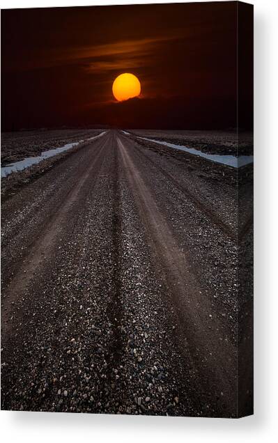 Road to the Sun Canvas Art Print by Aaron J Groen