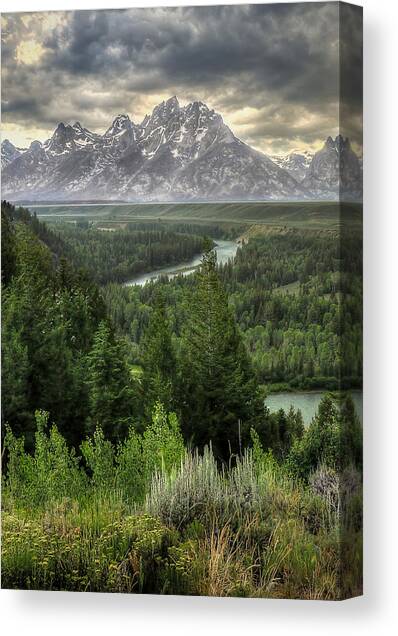 Majestic Mountain Landscape Canvas Print