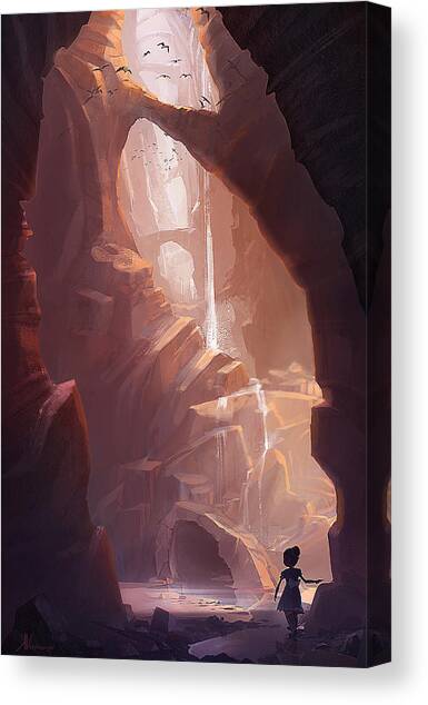 The Big Friendly Giant Canvas Art Print by Kristina Vardazaryan