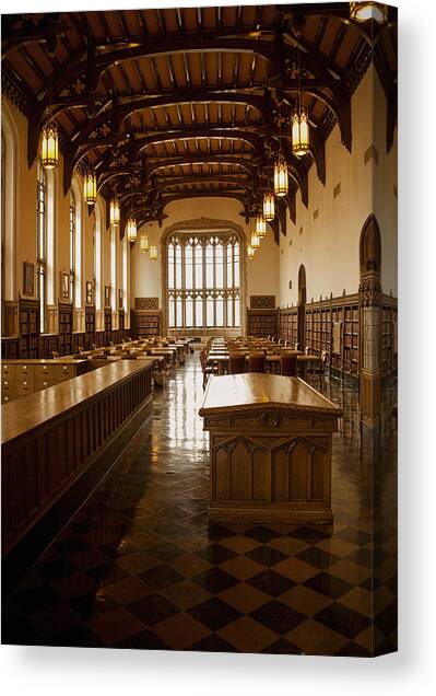 University Library Canvas Art Print by Andrew Soundarajan