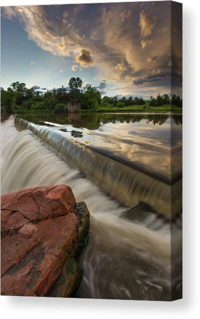Split Rock Canvas Art Print by Aaron J Groen