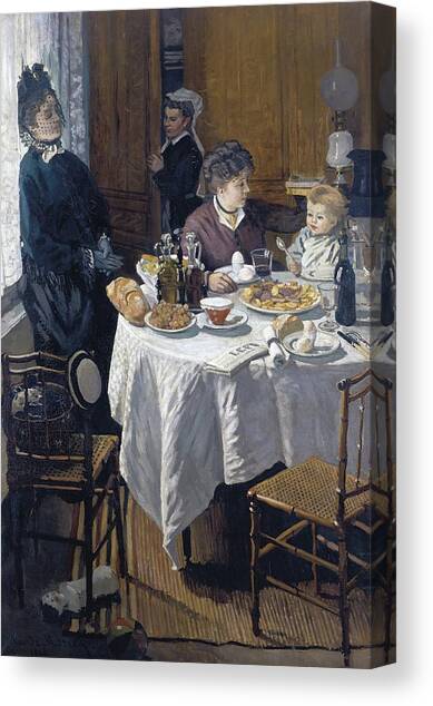 The Luncheon Canvas Art Print by Claude Monet