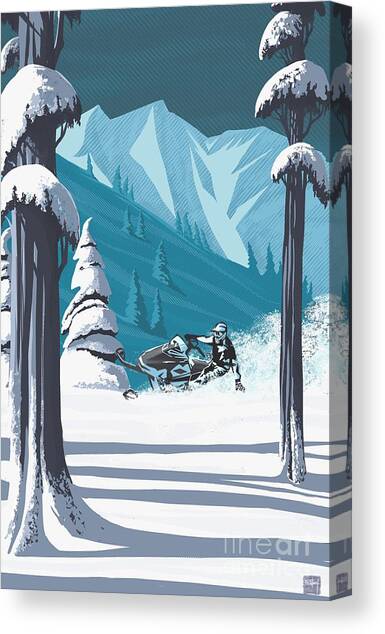 LARGE SNOWMOBILE WALL HANGING