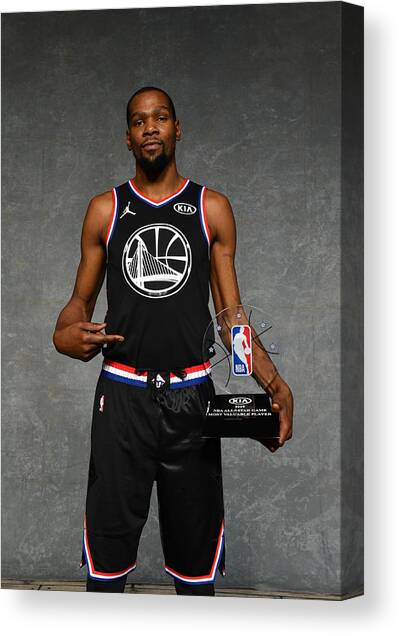 Kevin Durant #6 Canvas Art Print by Jesse D. Garrabrant