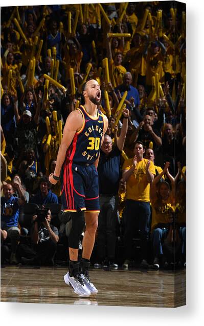 Stephen Curry #98 Canvas Art Print by Noah Graham