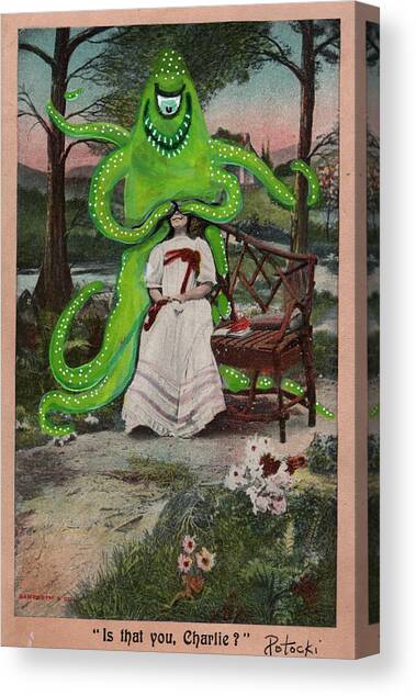 Is That You, Charlie?  Canvas Art Print by Jo Potocki