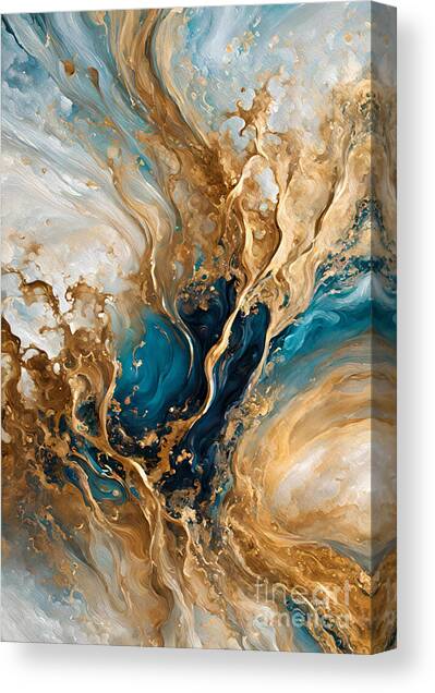 Matthew 3 16. Celestial Vision Canvas Art Print by Mark Lawrence