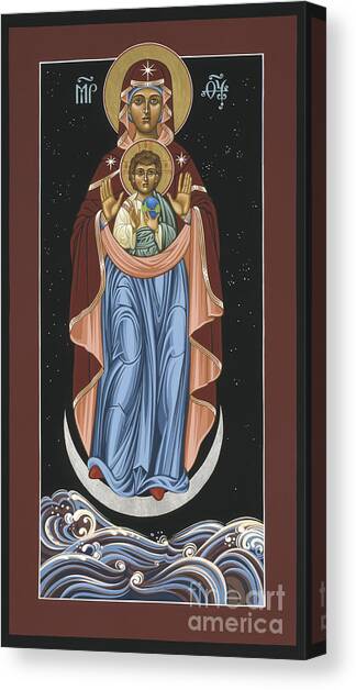 Ave Maris Stella  Hail Star of the Sea 044 Canvas Art Print by William Hart McNichols