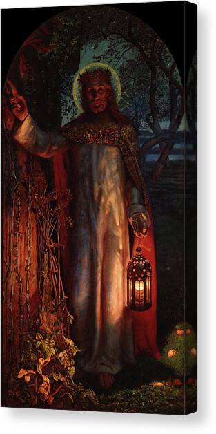 Light of the World Canvas Art Print by William Holman Hunt