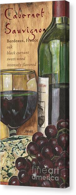 Cabernet Sauvignon Canvas Art Print by Debbie DeWitt