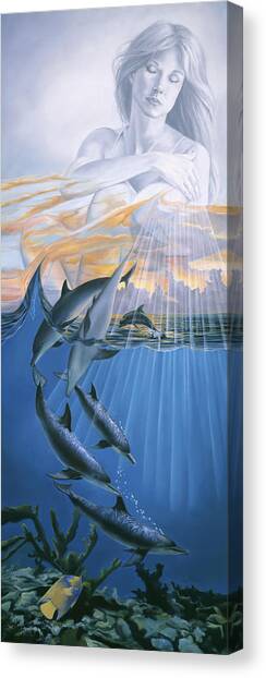 Imagine Paradise 2 Canvas Art Print by Lucie Bilodeau