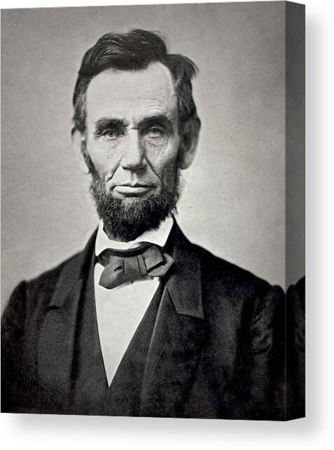 President Abraham Lincoln #5 Canvas Art Print by Retro Images Archive