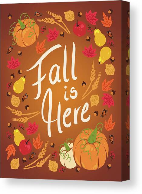 Fall Is Here Canvas Art Print by Wild Apple Portfolio