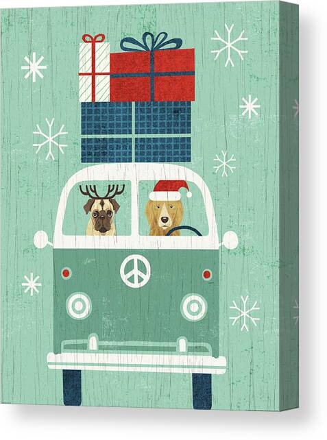 Holiday On Wheels Xii Canvas Art Print by Michael Mullan