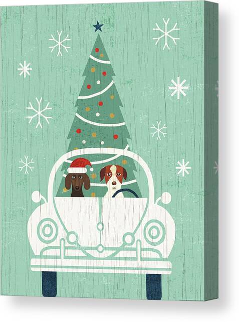 Holiday On Wheels Xiii Canvas Art Print by Michael Mullan
