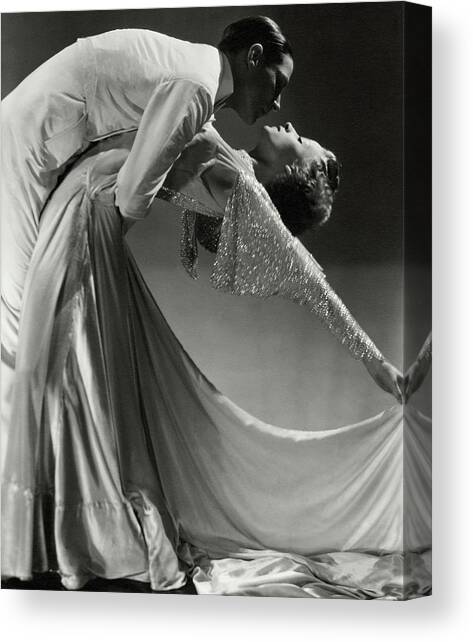 Jack Holland And June Hart Dancing Canvas Art Print by Horst P. Horst