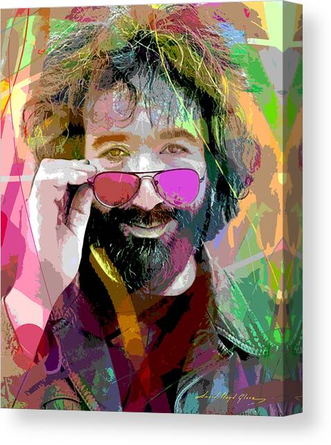 Jerry Garcia Art Canvas Art Print by David Lloyd Glover