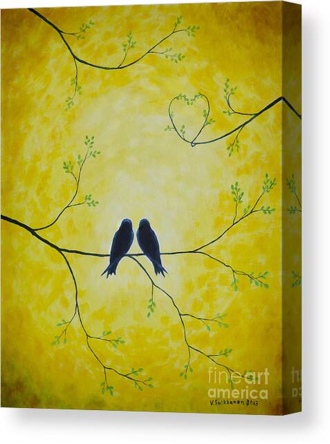 Spring is a time of love Canvas Art Print by Veikko Suikkanen