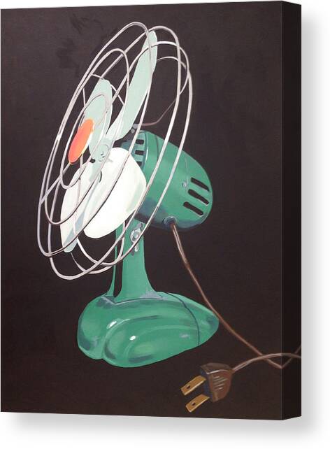 Zero Vintage Fan Canvas Art Print by Jeffrey Bess