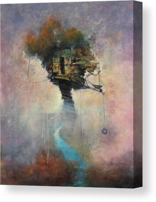 Floating Treehouse Fantasy Canvas Print