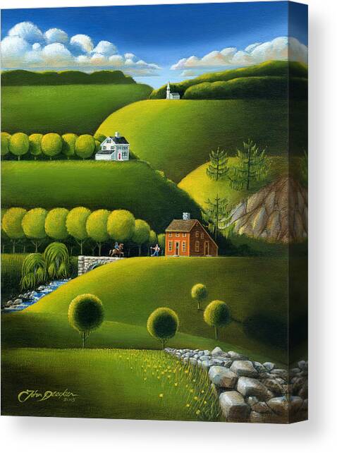Foothills of the Berkshires Canvas Art Print by John Deecken