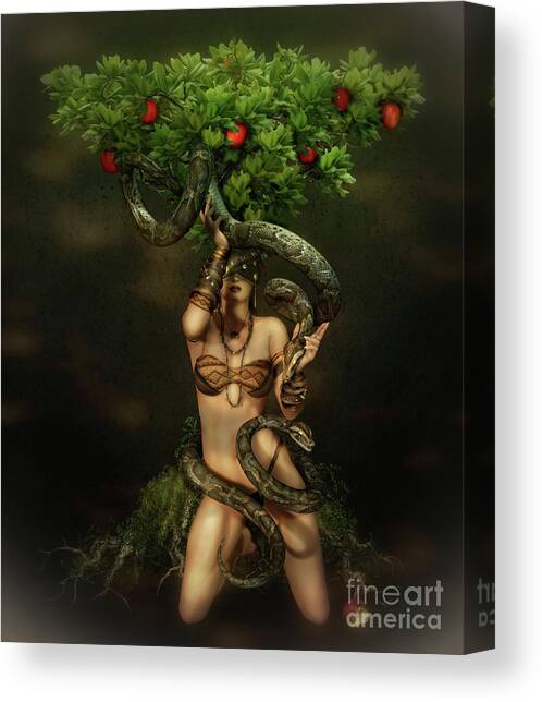 Snake Charmer Canvas Art Print by Shanina Conway