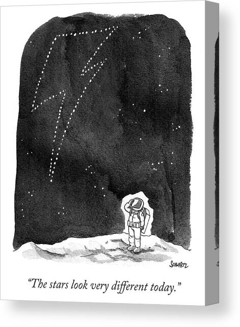 The stars look very different today Canvas Art Print by Benjamin Schwartz