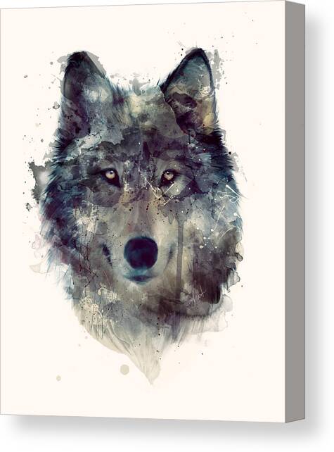 Home Decor Poster Wall Art Two Magnific Wolves In Art Print // Canvas Print