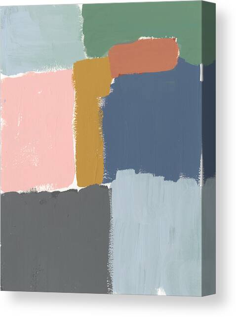 Muted Color Block II #1 Canvas Art Print by Jennifer Goldberger