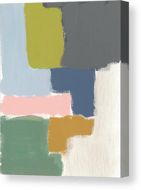 Muted Color Block V #1 Canvas Art Print by Jennifer Goldberger