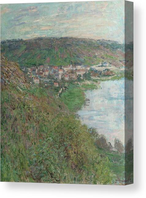 View Of Vetheuil Canvas Art Print by Claude Monet