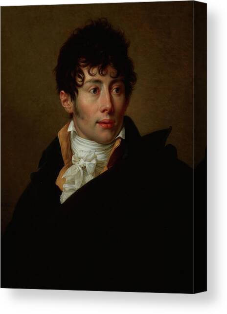 Portrait Of Michal Bogoria Skotnicki Canvas Art Print by Francois Xavier Fabre