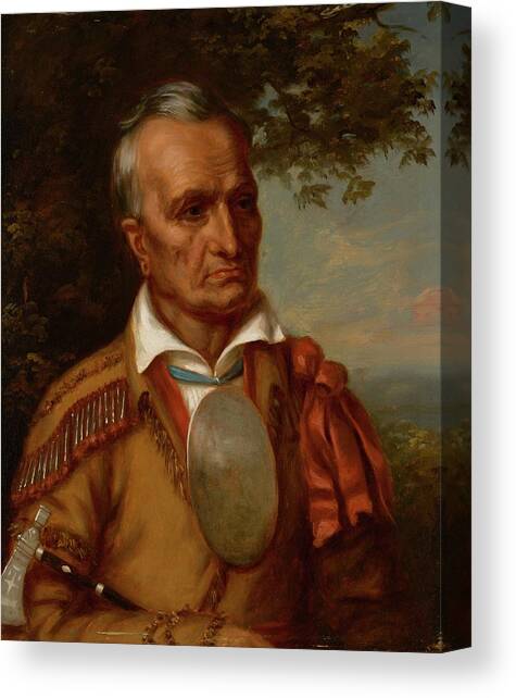 Red Jacket, Seneca Chief Canvas Art Print by Charles Bird King
