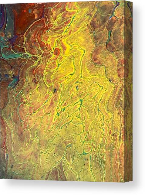 Undulating Lava Canvas Art Print by Megan Hale