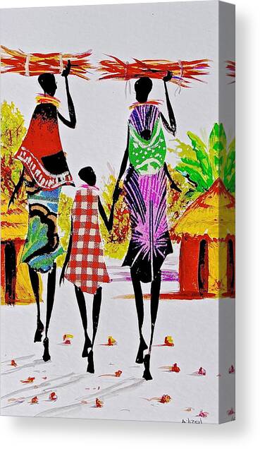 L 121 Canvas Art Print by Albert Lizah