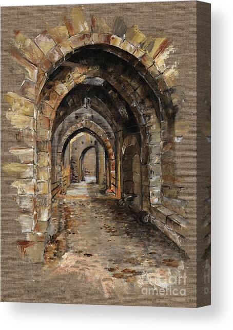 Camelot -  The Way To Ancient Times - Elena Yakubovich Canvas Art Print by Elena Daniel Yakubovich