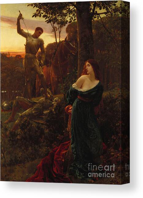 Chivalry Canvas Art Print by Frank Dicksee