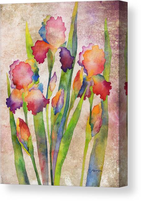 Vibrant Floral Composition Canvas Print