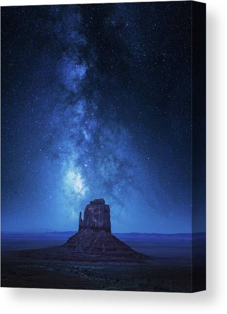 Starry Night over Monument Valley Canvas Print