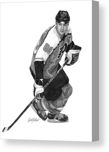Philadelphia Flyers Eric Lindros Away Hockey Jersey Photograph by Lisa  Wooten - Fine Art America
