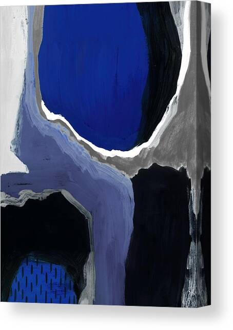 Cobalt Abstract I Canvas Art Print by Studio W