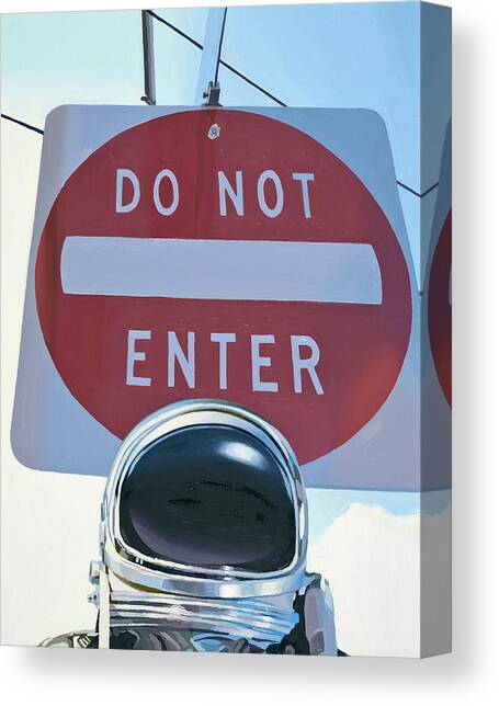 Do Not Enter Canvas Art Print by Scott Listfield