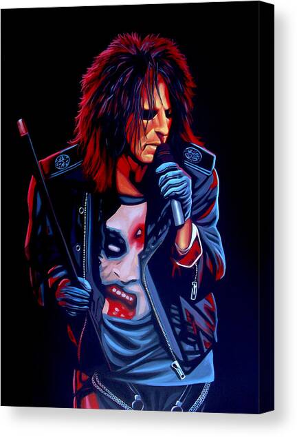 Alice Cooper  Canvas Art Print by Paul Meijering
